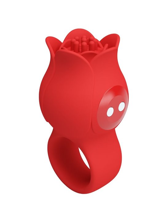 Pretty Love Jae - 10-Mode Rose Finger Vibrator Red