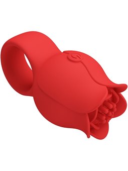 Pretty Love Jae - 10-Mode Rose Finger Vibrator Red