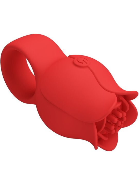 Pretty Love Jae - 10-Mode Rose Finger Vibrator Red