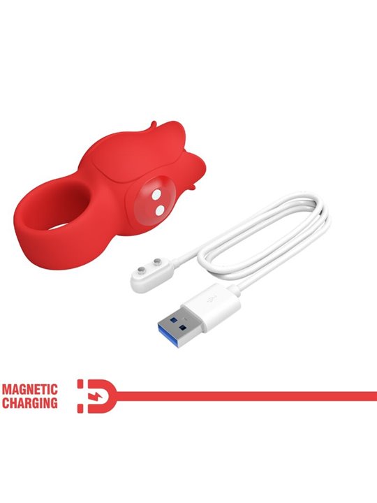 Pretty Love Jae - 10-Mode Rose Finger Vibrator Red
