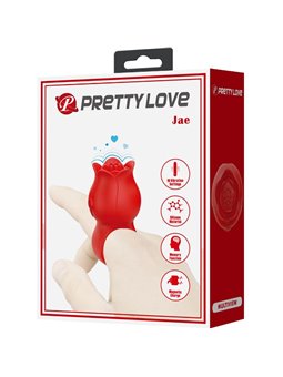 Pretty Love Jae - 10-Mode Rose Finger Vibrator Red