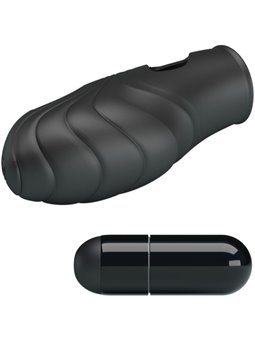 Pretty Love Lich - Black Silicone Finger Vibrator