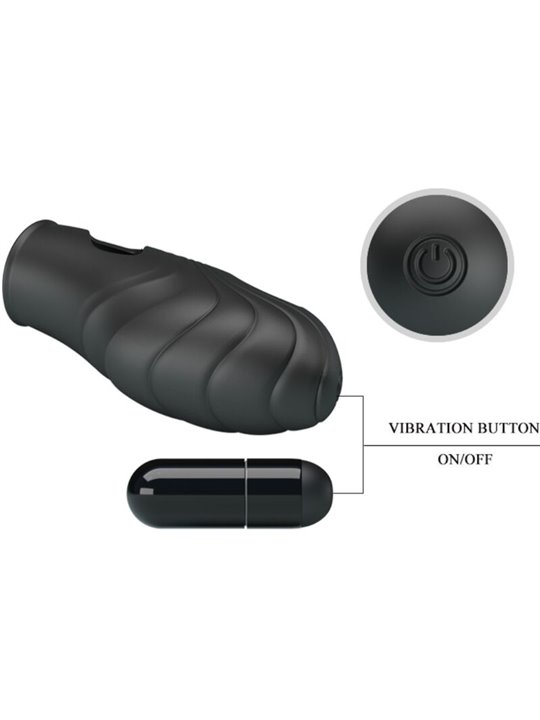 Pretty Love Lich - Black Silicone Finger Vibrator