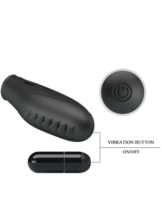 Pretty Love Gilo - Vibratore da Dito in Silicone Nero