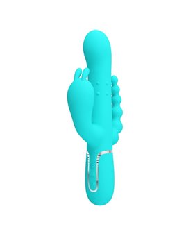 Pretty Love Cammy - 4-in-1 Triple Rabbit Vibrator Blue