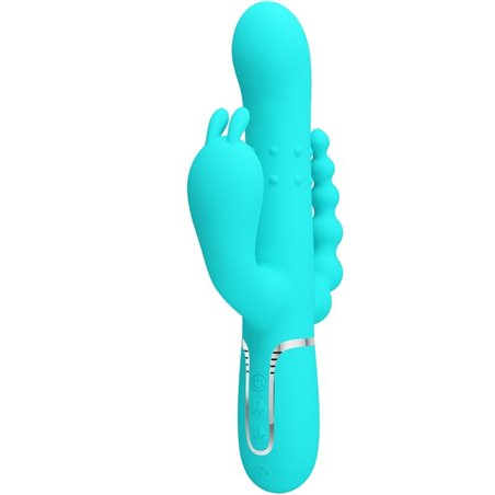 Pretty Love Cammy - 4-in-1 Triple Rabbit Vibrator Blue