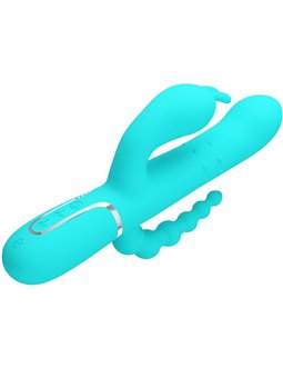 Pretty Love Cammy - 4-in-1 Triple Rabbit Vibrator Blue