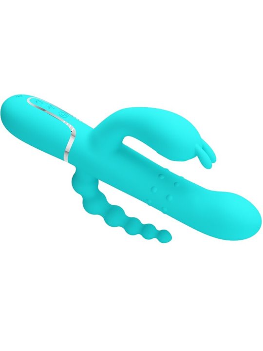 Pretty Love Cammy - 4-in-1 Triple Rabbit Vibrator Blue