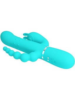 Pretty Love Cammy - 4-in-1 Triple Rabbit Vibrator Blue