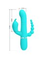 Pretty Love Cammy - 4-in-1 Triple Rabbit Vibrator Blue