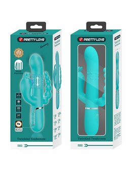 Pretty Love Cammy - 4-in-1 Triple Rabbit Vibrator Blue