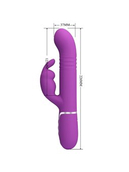 Pretty Love Coale - Vibratore Rabbit Multifunzione 4 in 1 Viola Chiaro