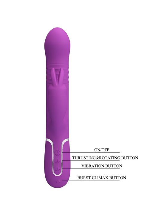 Pretty Love Coale - 4-in-1 Multifunctional Rabbit Vibrator Light Purple