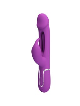 Pretty Love Kampas - Vibratore Rabbit Multifunzione 3 in 1 Viola