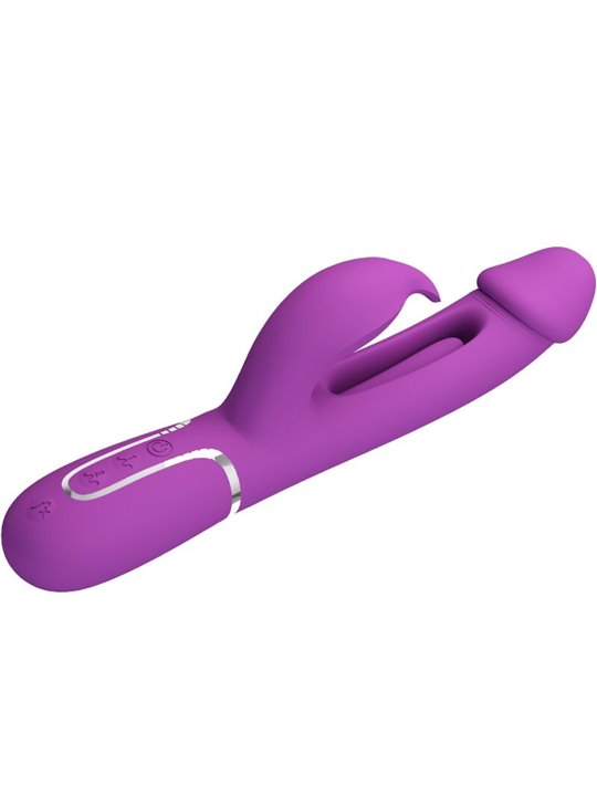 Pretty Love Kampas - Vibratore Rabbit Multifunzione 3 in 1 Viola