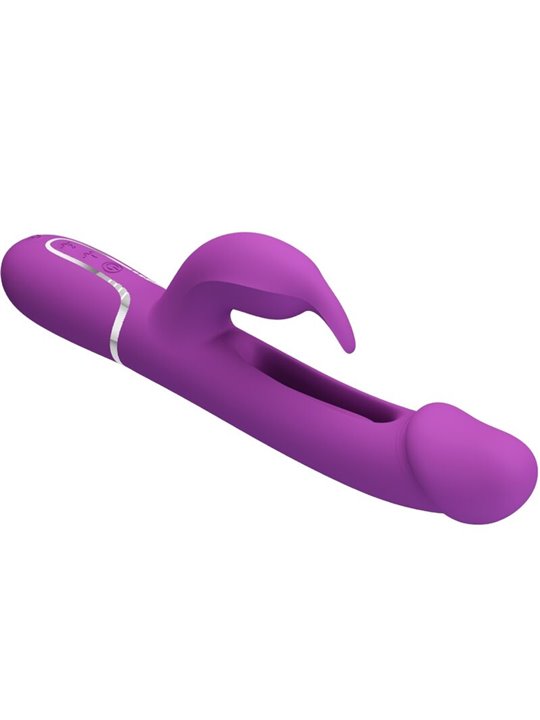 Pretty Love Kampas - Vibratore Rabbit Multifunzione 3 in 1 Viola