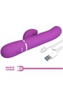 Pretty Love Perlita - 3-in-1 Multifunction Rabbit Vibrator Purple