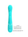 Pretty Love Shania - 4-in-1 Triple Rabbit Vibrator Blue