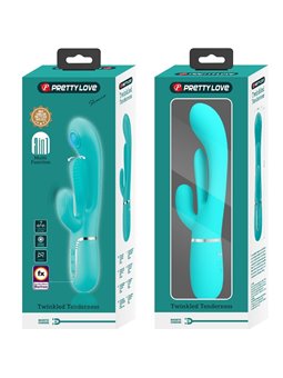 Pretty Love Shania - 4-in-1 Triple Rabbit Vibrator Blue