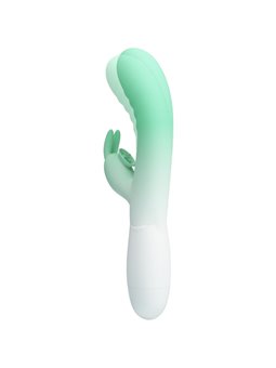 Pretty Love Cerberus - Vibratore Rabbit in Silicone Verde 30 Vibrazioni