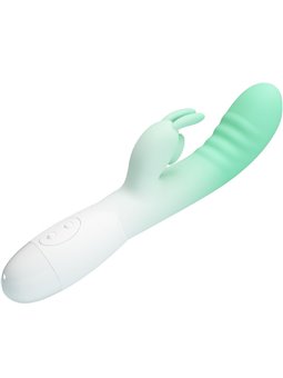 Pretty Love Cerberus - 30-Mode Silicone Rabbit Vibrator Green