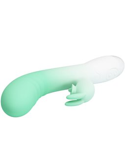 Pretty Love Cerberus - 30-Mode Silicone Rabbit Vibrator Green