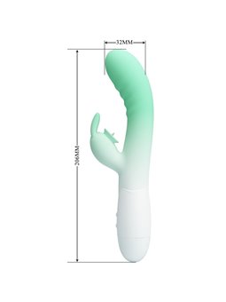 Pretty Love Cerberus - 30-Mode Silicone Rabbit Vibrator Green