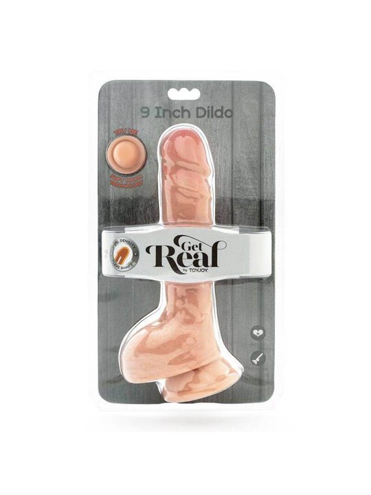 Get Real - Dual Density Dildo 25,5 CM Balls Skin