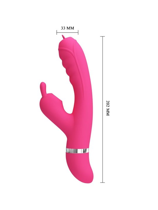 Pretty Love Phoenix - Multifunction Rabbit Vibrator Pink