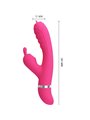Pretty Love Phoenix - Multifunction Rabbit Vibrator Pink