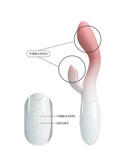 Pretty Love Vibratore Punto G con Stimolatore Clitorideo 30 Vel. Rosa