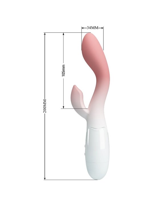 Pretty Love Vibratore Punto G con Stimolatore Clitorideo 30 Vel. Rosa