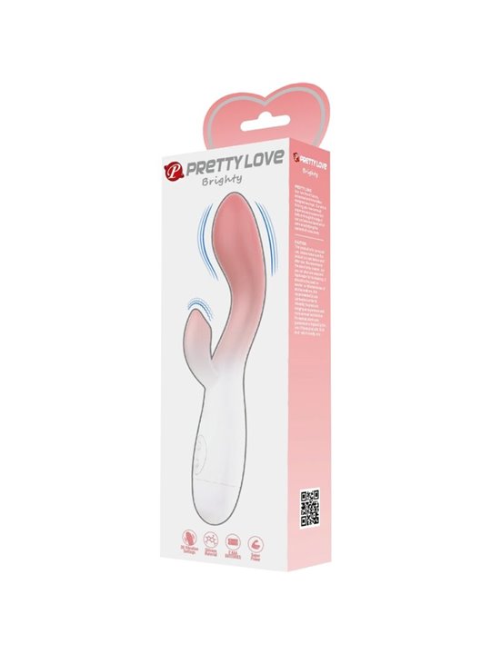Pretty Love Vibratore Punto G con Stimolatore Clitorideo 30 Vel. Rosa