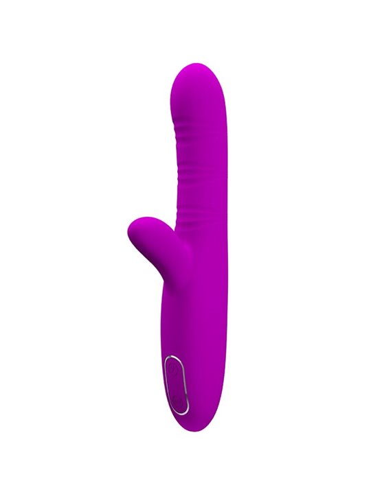 Pretty Love Angelique - Vibratore Multifunzione + Stimolatore Clitoride Viola