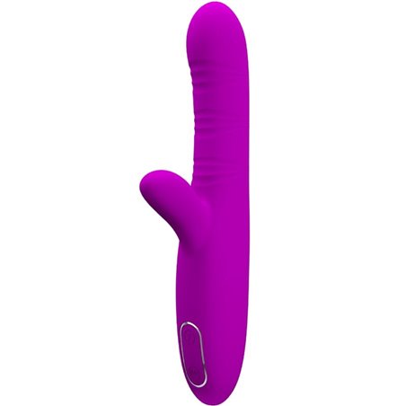 Pretty Love Angelique - Vibratore Multifunzione + Stimolatore Clitoride Viola