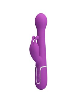 Pretty Love Dejon - 3-in-1 Multifunction Rabbit Vibrator Purple