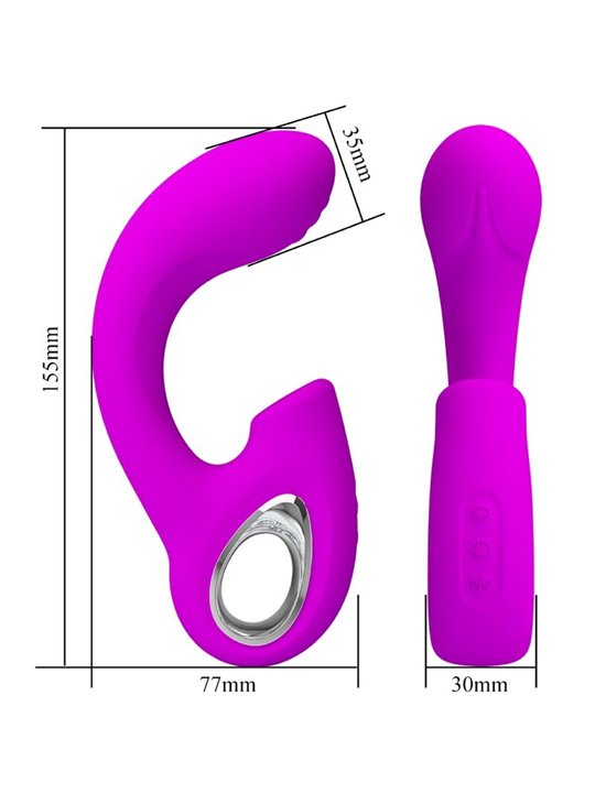 Pretty Love Sibel - G-Spot & Clitoral Vibrator Purple