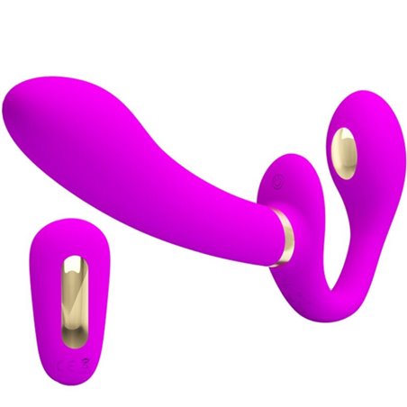 Pretty Love Thunderbird - Double Strap-On Vibrator with Remote