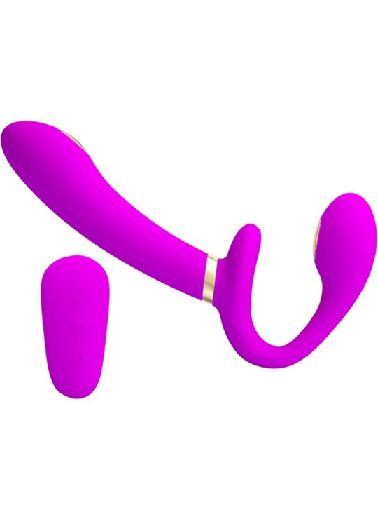 Pretty Love Thunderbird - Double Strap-On Vibrator with Remote