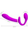 Pretty Love Thunderbird - Double Strap-On Vibrator with Remote