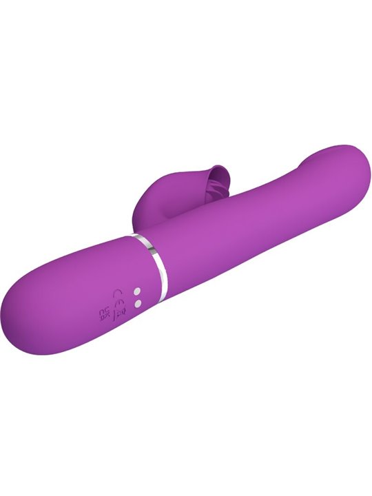 Pretty Love Vibratore e Stimolatore Multifunzione 4 in 1 Viola