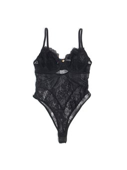Subblime 955618 - Black Floral Lace Bodysuit S/M