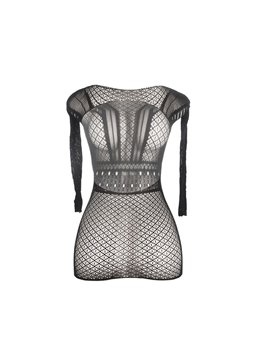 Subblime 951931 - Short Fishnet Dress with Open Back One Size