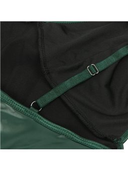 Subblime 955441 - Abito con Spalline in Pelle Vegana Verde L/XL