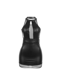 Subblime 955489 - Black Sheer High-Neck Dress L/XL