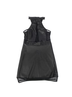 Subblime 955489 - Abito con Scollo Alto e Trasparenze Nero L/XL