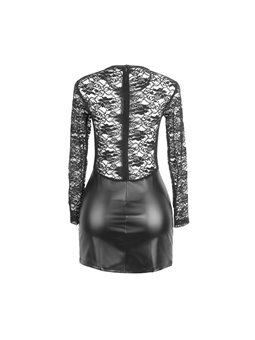 Subblime 955595 - Long-Sleeve Black Lace Dress S/M