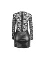 Subblime 955595 - Abito Manica Lunga con Pizzo Nero S/M