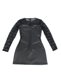 Subblime 955595 - Abito Manica Lunga con Pizzo Nero S/M