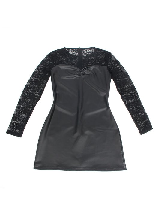 Subblime 955595 - Long-Sleeve Black Lace Dress S/M